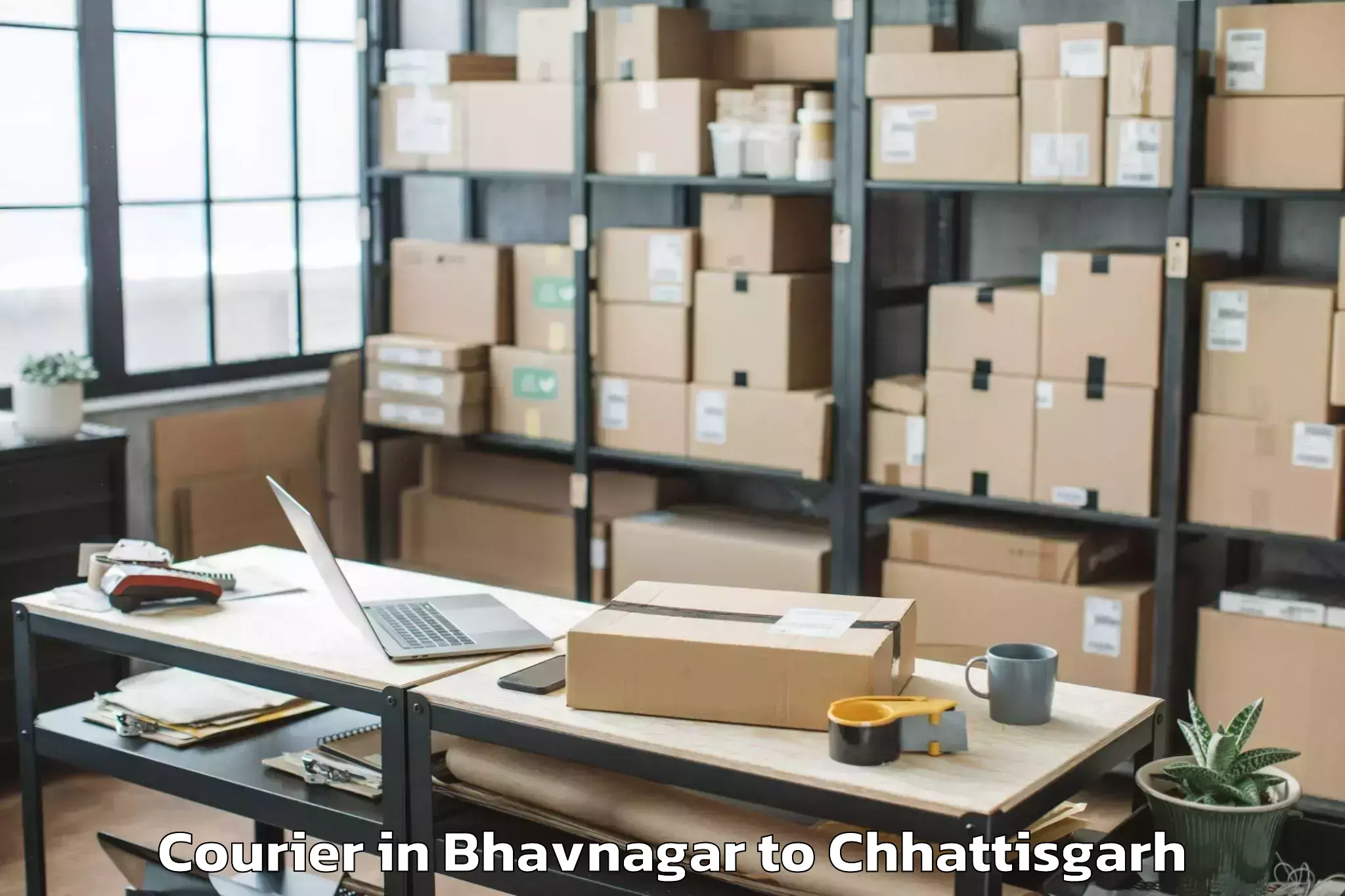 Hassle-Free Bhavnagar to Kharora Courier